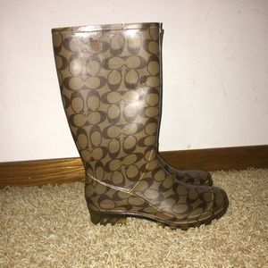 Coach rain boots